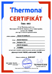 Certifikát Therm